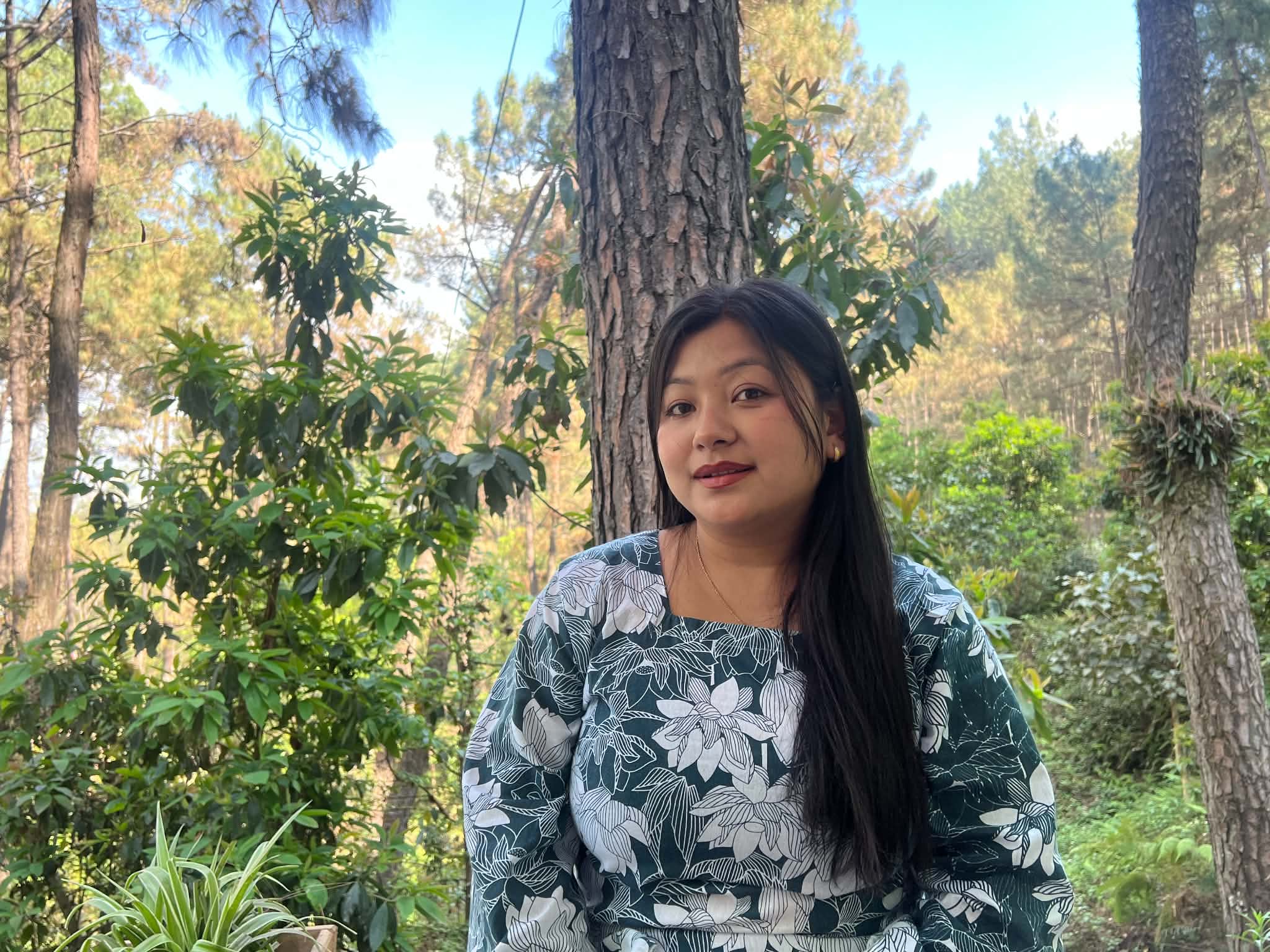 Rashmita Bhandari, founder of SakharSansar, on her farm in Sankhuwasabha